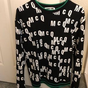 Alexander McQueen MCQ Letter pattern sweatshirt